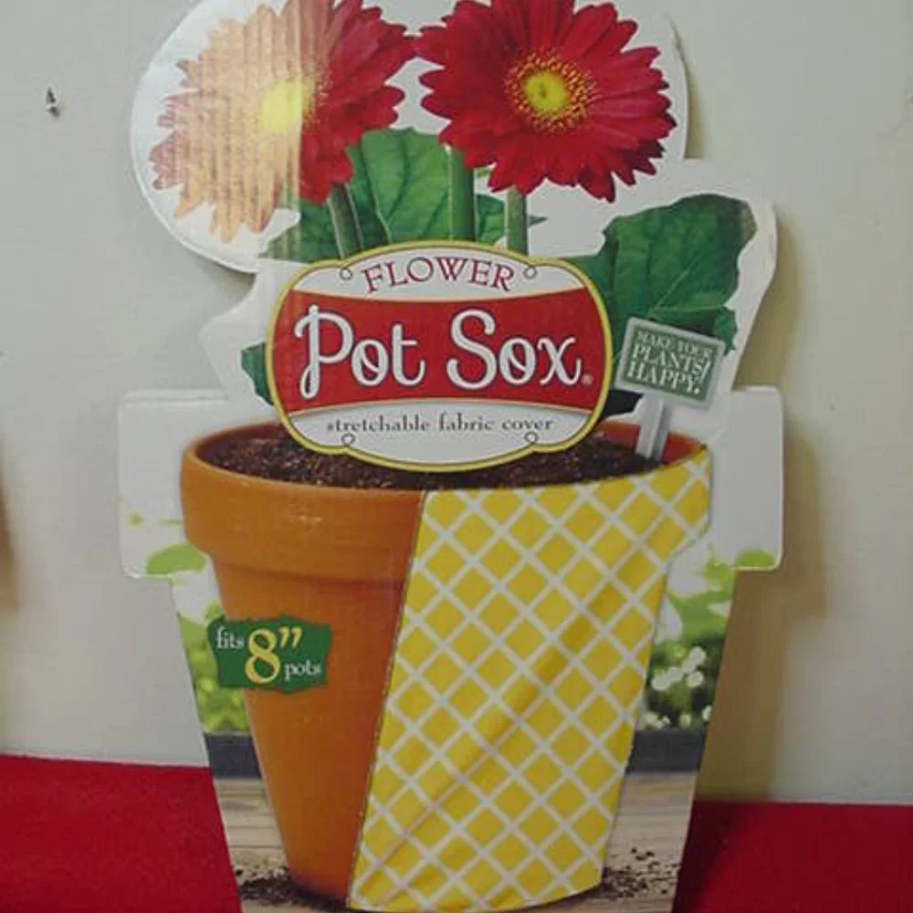 Potsox lot of 3 3-8" stretchable Fabric covers - Picture 2 of 5